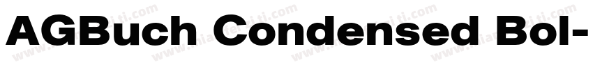 AGBuch Condensed Bol字体转换